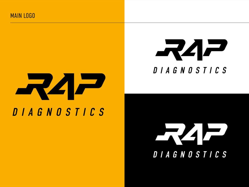 RAP Diagnostics logo design and brand identity by New Realm Creative